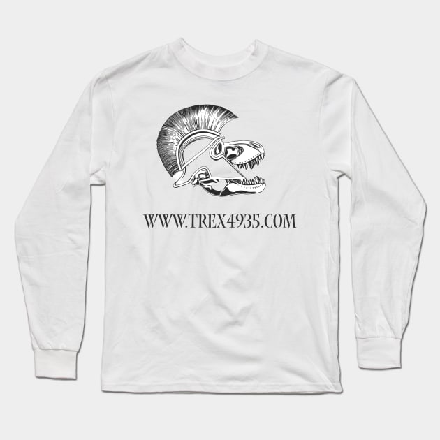 Trojan T-Rex Long Sleeve T-Shirt by TRex4935